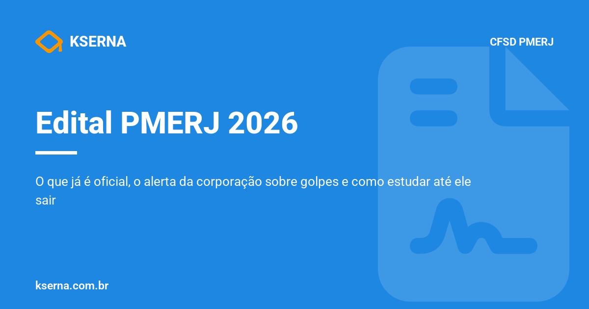 Edital PMERJ 2026: o que ja e oficial no novo concurso de Soldado e o que ainda falta sair